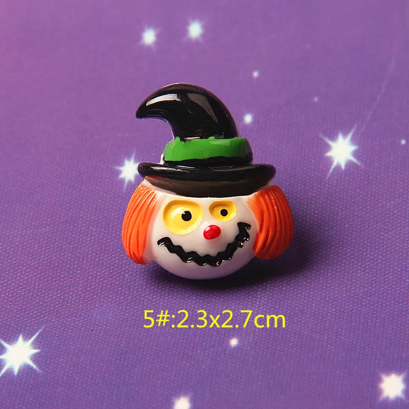 10pcs/lot Halloween Funny mask Ghost eyeball Flatback Resin Cabochon Scrapbooking Fit Phone Embellishments Diy Finding XL811