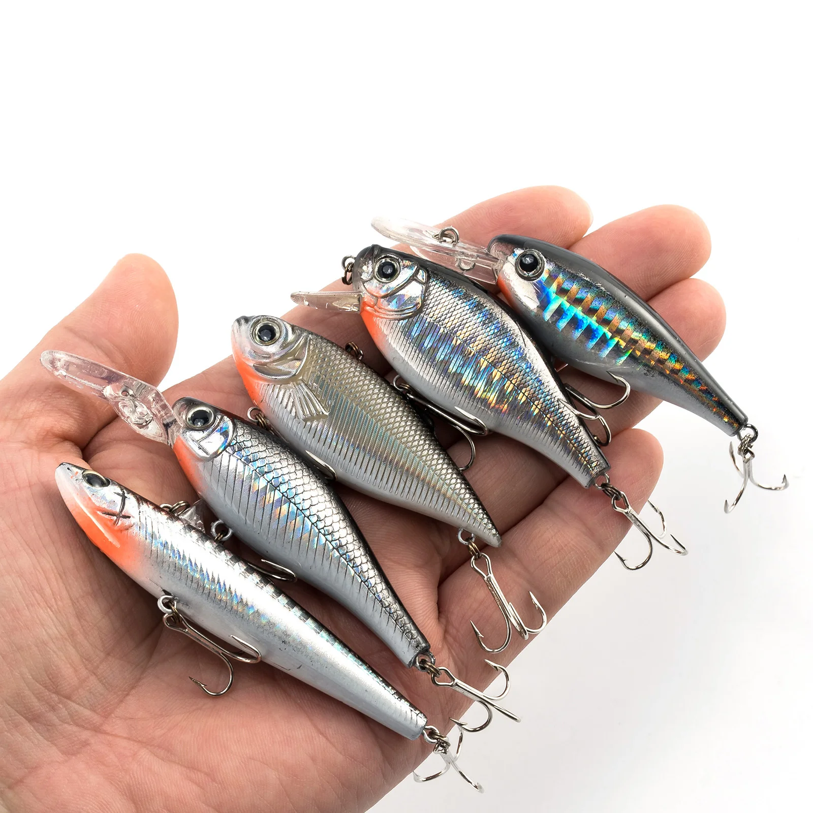 

5pcs Minnow Fishing Lure Set Topwater Wobblers Crankbait Artificial Hard Bait VIB Lure Sinking Saltwater Bass Pike Pesca Bass