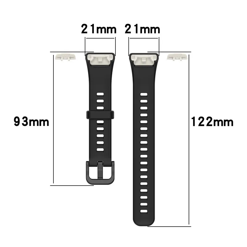 Silicone Watch Strap Compatible Huawei Band 7/Honor Band 6 7 Replacement Smart Bracelet for Huawei Band 6 Pro Belt image 2