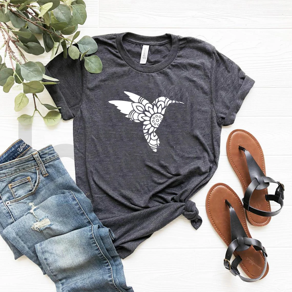 Hummingbird Shirt Floral Hummingbird T-Shirt Bird Lover Tshirt Nature Lover Gift Hummingbird Books T Shirt Unisex Graphic Tees