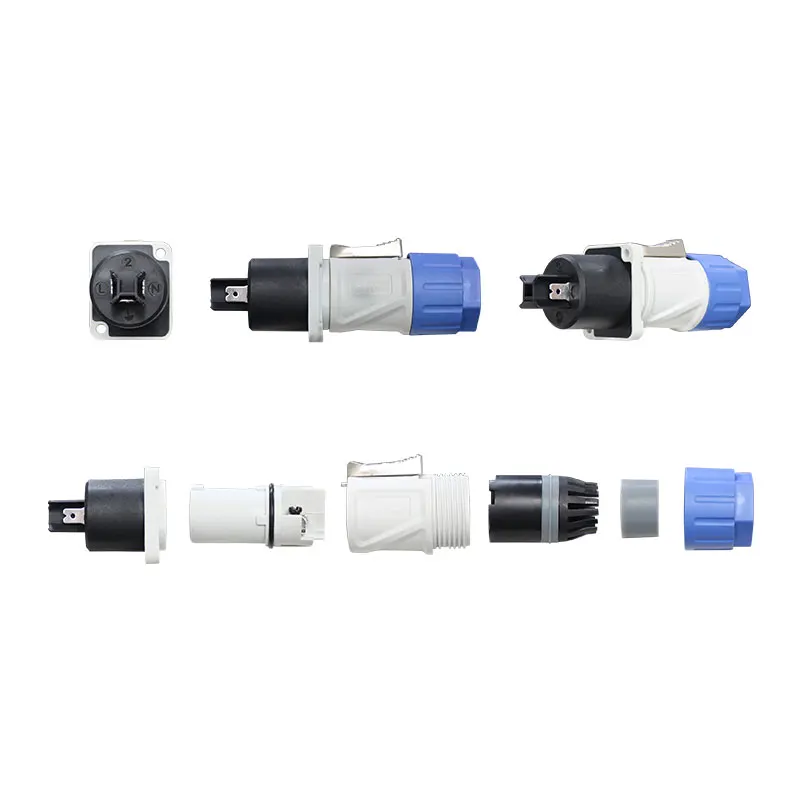 Indoor 20A 3pin Powercon Plug Power Luchtvaart Connector Met Ul Voor Led Display Module Kast P3.91 P4 P5 P6 p8