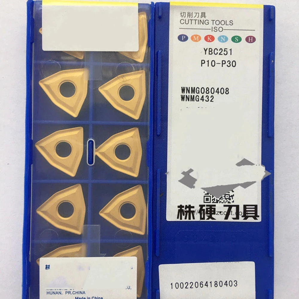 10PCS tool YBC251 tool WNNMG080412 utensile per tornitura esterna con lama in metallo duro originale