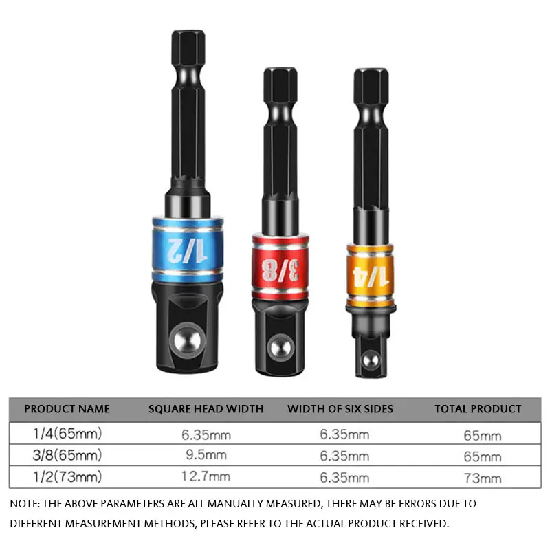 Flexible Drill Extension Hex Shank Drill Nut Driver Bit Set, Power Hand Tools Driver Sockets Adapter Extension Set Screwdriver