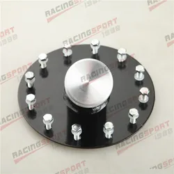 In Alluminio Billet di 45 Gradi di Celle a Combustibile di Riempimento Veloce Filler Collo 12 Bullone Flangia Nero