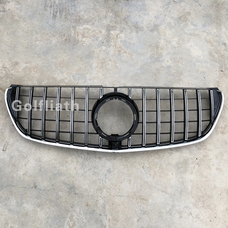 GT Grill diamond Grille Vertical Style For Mercedes Benz W447 MPV Auto Front Mesh 2016+ Vito V Class V250 V260