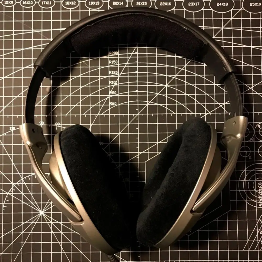 EarTlogis Velvet Replacement Parts for Sennheiser HD515 HD518 HD555 HD595 HD558 HD559 EarPads Bumper Headband Earmuff Cushion