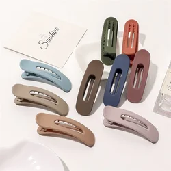 Korean Hair Clips Women Small 8cm Hair Barrettes Colorful Matte Solid Color Hair Clips for Girls Hair Accessories Duckbill Clip