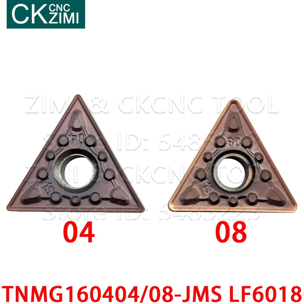 TNMG160404-JMS LF6018 TNMG160408-JMS LF6018 초경 인서트 외부 선삭 공구 CNC 금속 선반 공구 TNMG For Stainless Steel