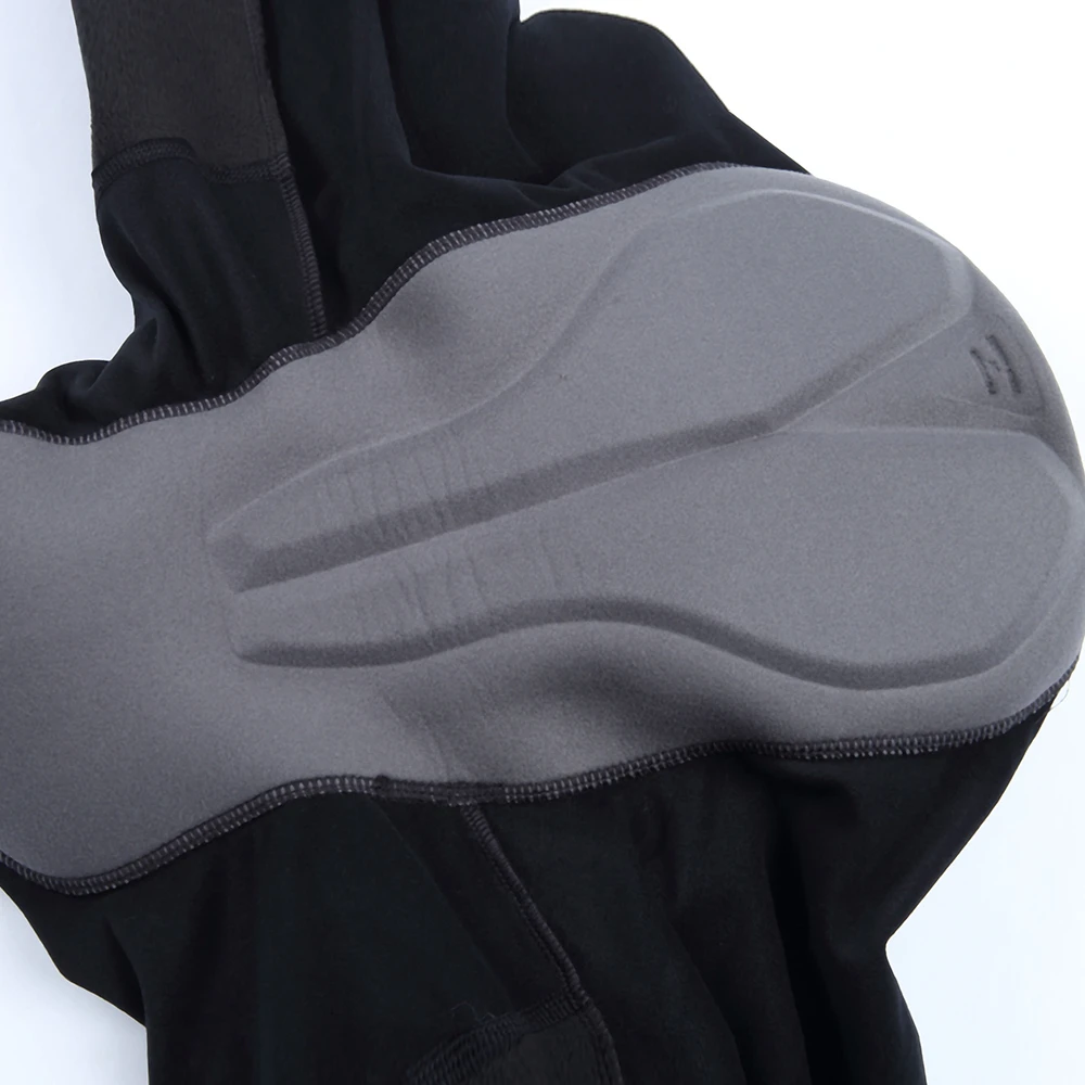 Ykywbike Herren Winter Thermo Fleece Radfahren Trägerhose Mountainbike Ykk Reißverschluss Radhose Pro Team Gel Gepolsterte MTB Lange Hose – Detail 12