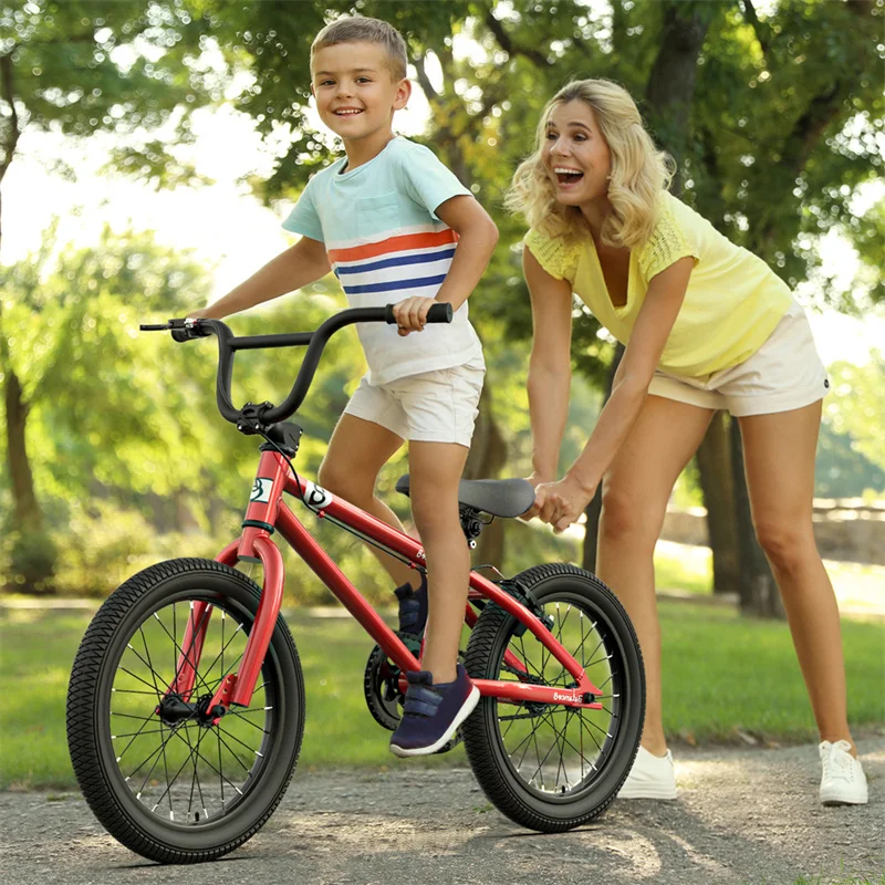 16'' 20'' Children's BMX Small Wheeled Bike High Carbon Steel Frame Kids MTB Mountain Bicycle V-brake Cycling Gifts