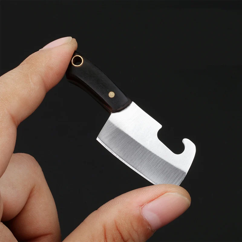 Mini knife portable express parcel special knife multi function bottle opener key chain small kitchen knife