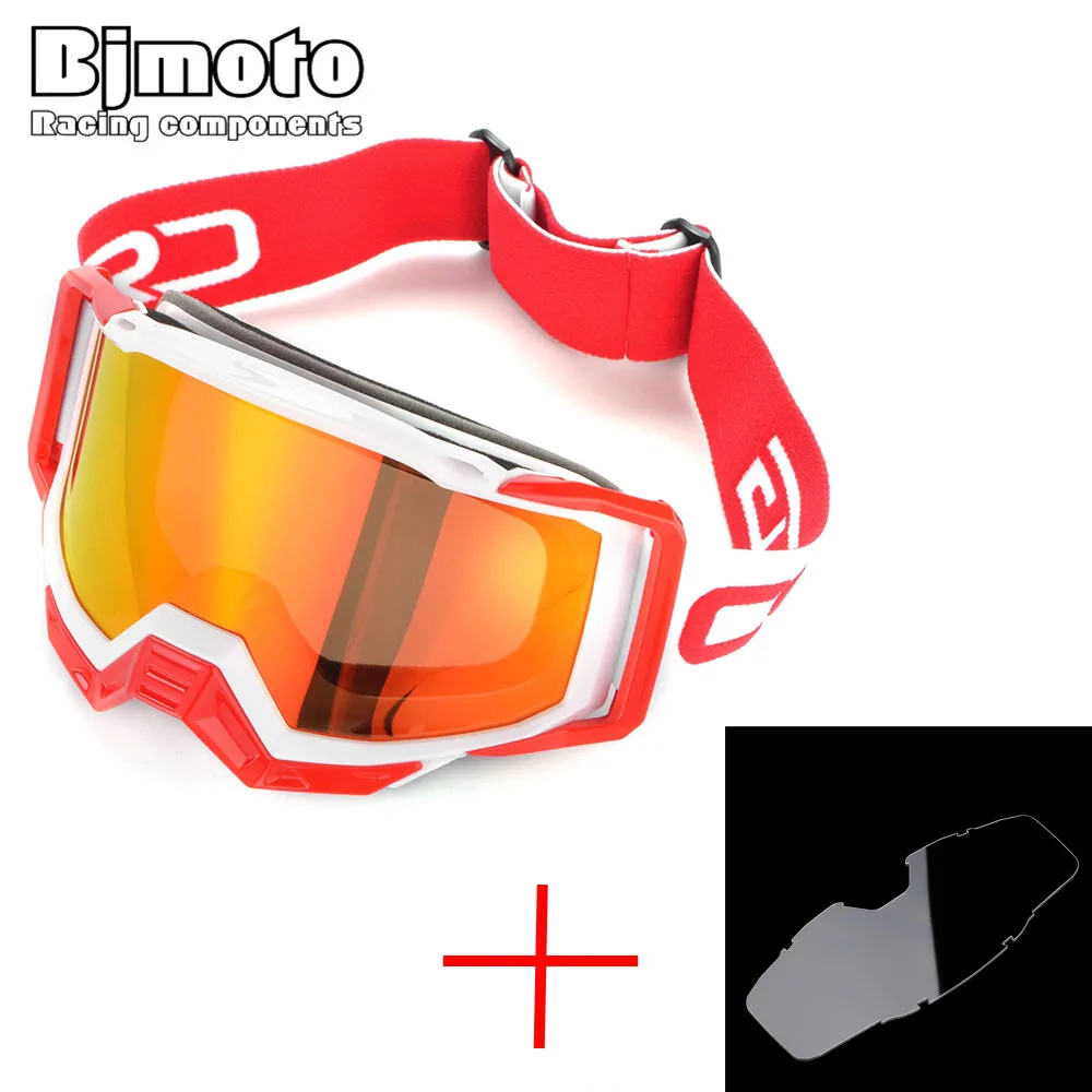 

Motocross Helmet Goggle for Dirt Bike Motorcycle Glasses Ski Sport Glasses Masque Moto ATV MTB Goggles + Additional Clear Lens