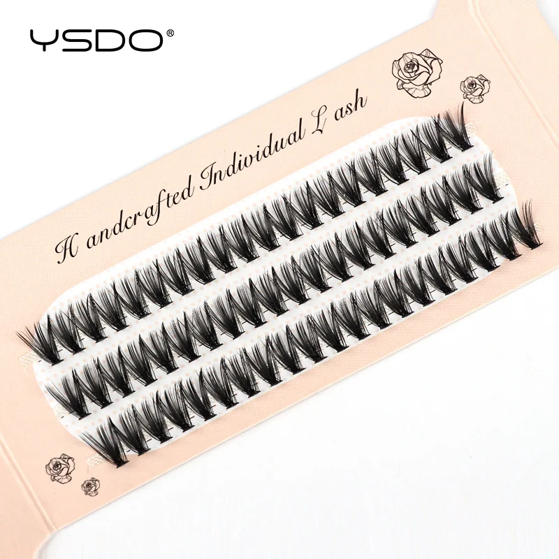 60 Bundles Individual Lashes Natural Faux Mink Eyelashe Extension Fluffy Volume 10/20/30D Cluster False Eye Lashes Makeup Cilia