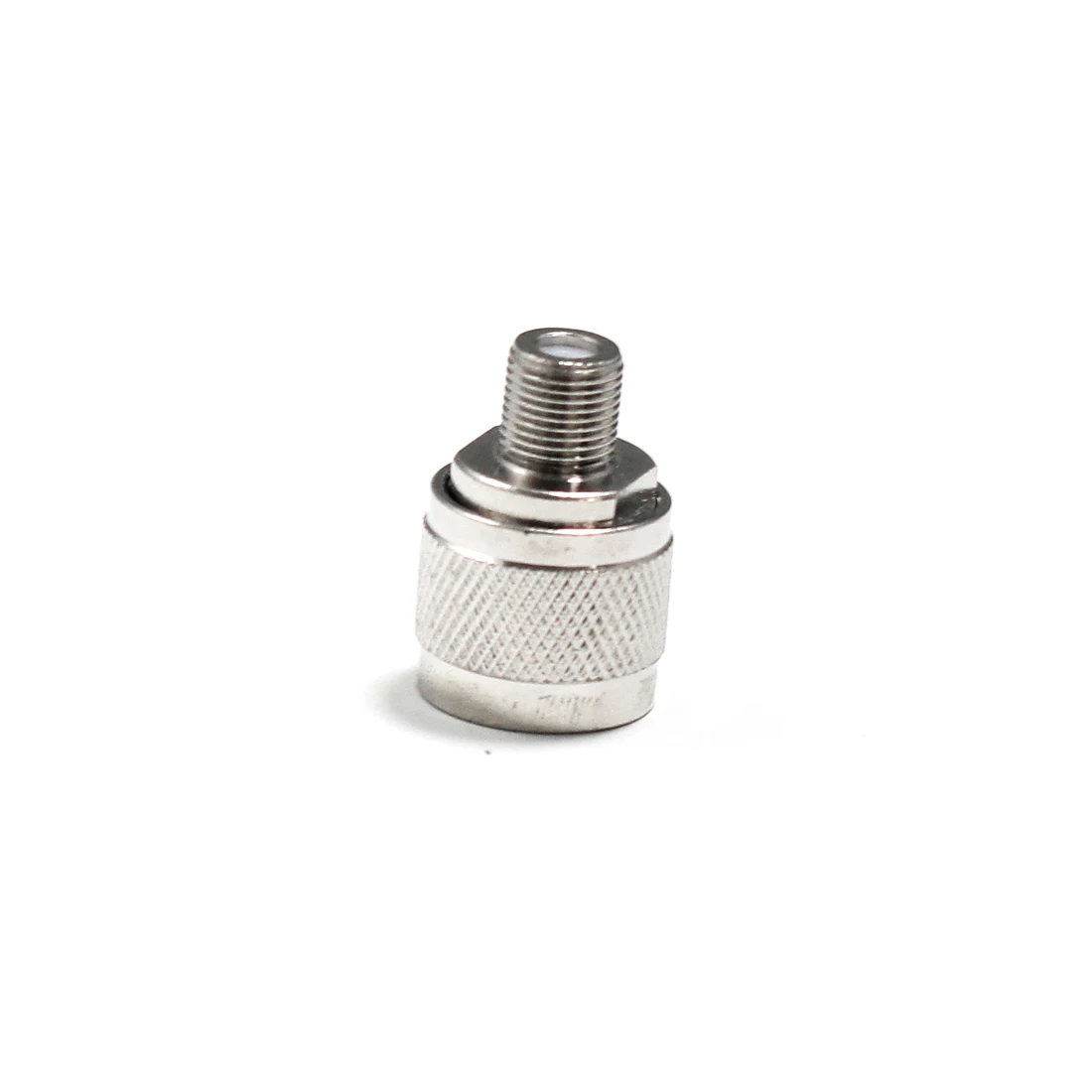 1pc NEW  N Male Plug  to  F  Female Jack  RF Coax Adapter Convertor  Straight  Nickelplated 50Ohm Wholesale