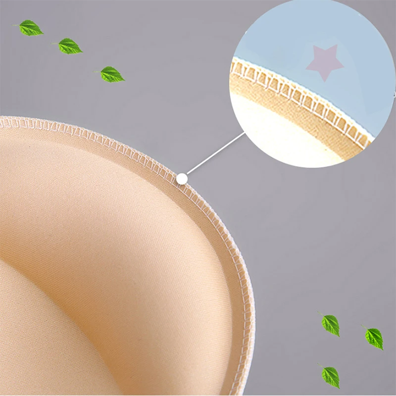 2-1Pair Spong Bra Pads Bikini Chest Cup Push Up Insert Foam Pads for Women Swimsuit Padding Removeable Enhancer Bra Pads