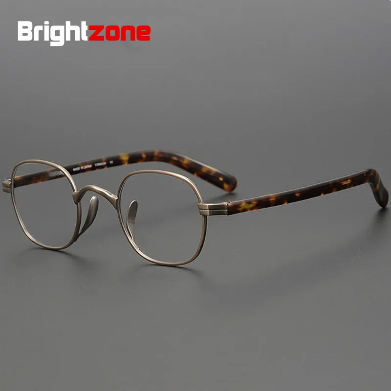 Vintage Superb Titanium Square Women Japan Luxury Japan Prescription Myopia Eye Glasses Frame Optical Acetate Eyeglasses Oculos