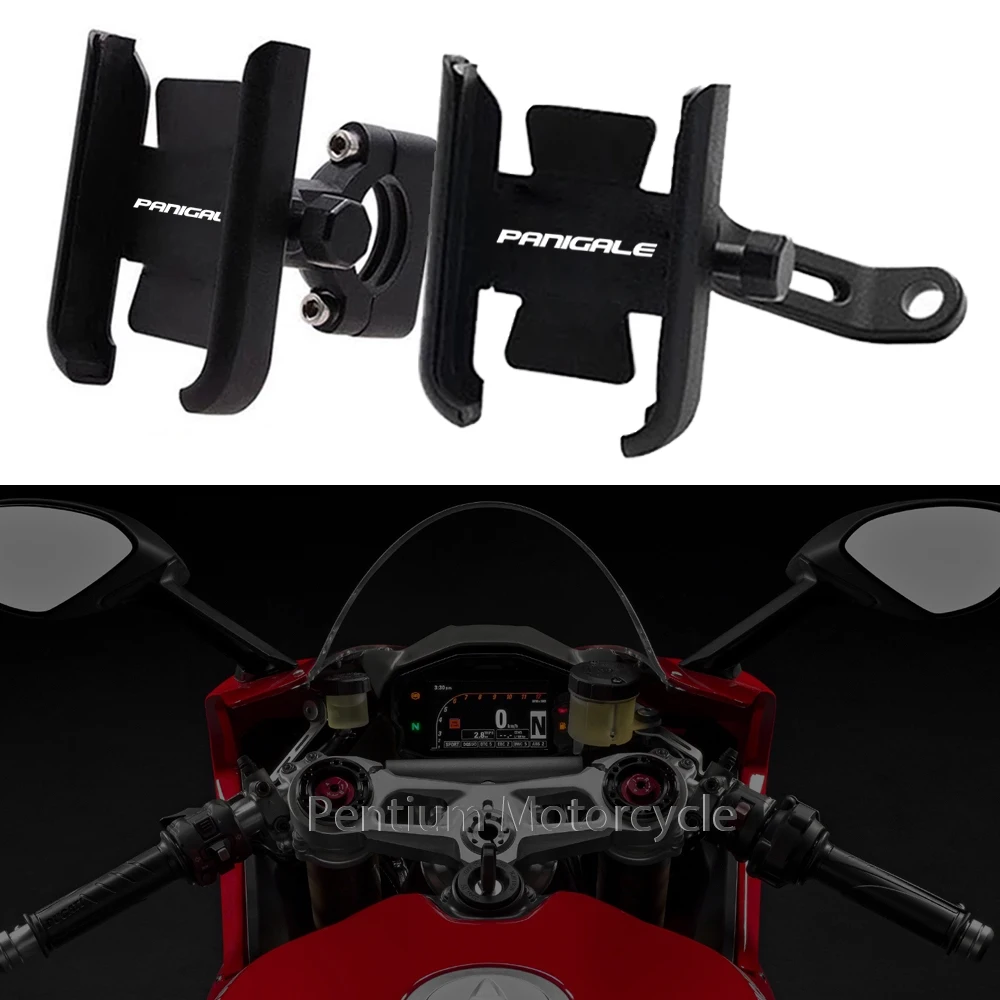 

Motorcycle Mobile Phone Holder Handlebar GPS Stand Navigation Bracket For DUCATI 899 959 1199 1299 Panigale V2 V4 V4S