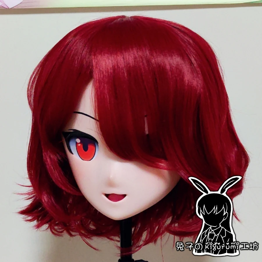 (RB133)Customize Handmade Full Head Female/Girl Resin Japanese Cartoon Character Animego Cosplay Kigurumi Mask Crossdresser