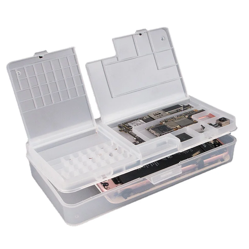 Phone Repair Storage Box Phone Motherboard IC Chip Parts Organizer Multi-function Phone Repair Component Disassemble Storage Box