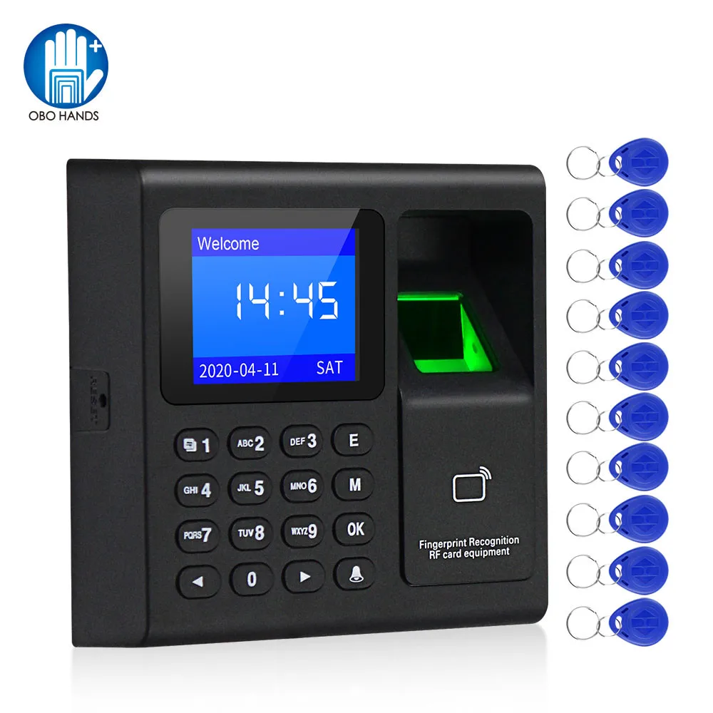 Fingerprint Attendance Machine Intelligent Biometric Fingerprint Time Attendance Machine Time Clock Recorder Device Employee