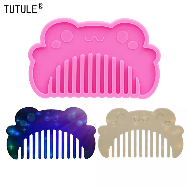

Shiny Comb Silicone Mold DIY UV Crystal Resin Casting Mold Jewelry Resin Craft Supplies Handcraft Epoxy Resin Polymer Clay Mold