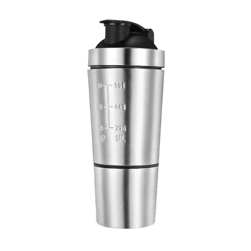 

26OZ Stainless Steel Shaker Bottles Detachable Double Layer Whey Protein Powder Sport Cups Vacuum Mixer Outdoor Kettle Drinkware