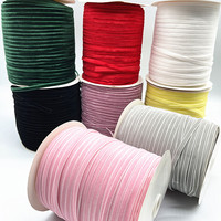 5yards 6mm Velvet Ribbon Wedding Handmade Ribbon Gift Wrapping Hair Bowknot DIY Party Decoration Christmas Ribbon
