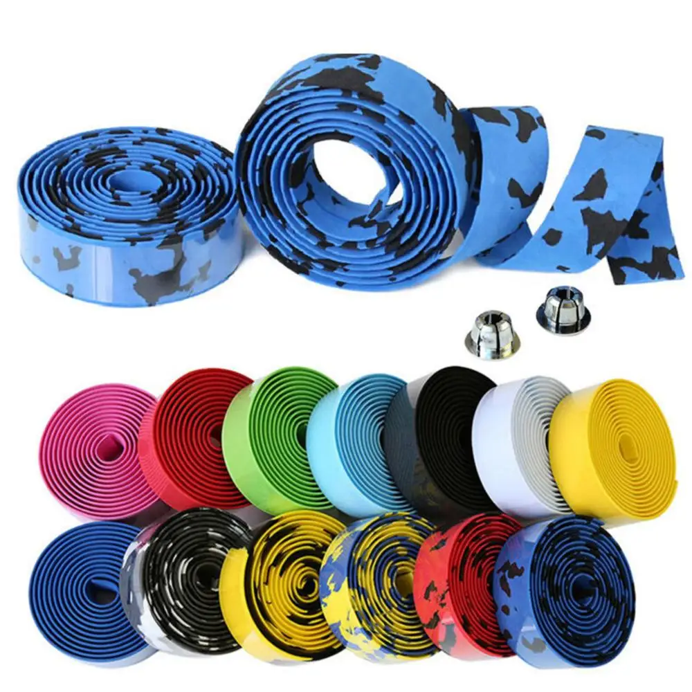 2M Road Bicycle Handlebar Tape Belt Non Slip Bicycle Cycling Handle Belt Rubber Wrap Tape Steering Wheel Cover Bike Accessories