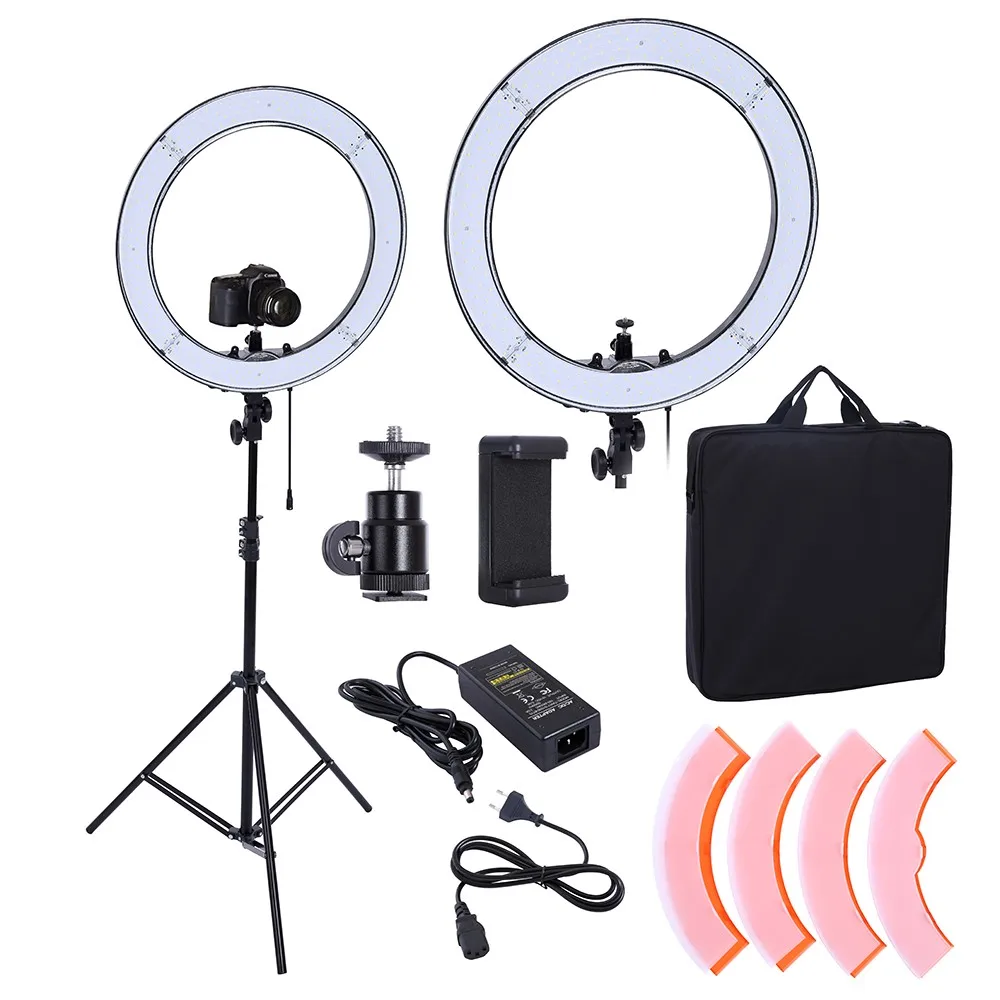 55W 18inch Camera Phone LED Ring Light Photography studio Dimmable  Ring Lamp With Stand Tripods For TikTok Youtube Makeup Video