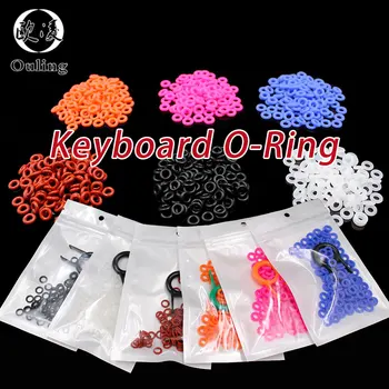 125 قطعة Keycap O حلقة الختم لوحة المفاتيح عازلة مرونة O-حلقة التبديل مخمدات الصوت لاستبدال المثبط الحد من الضوضاء الختم