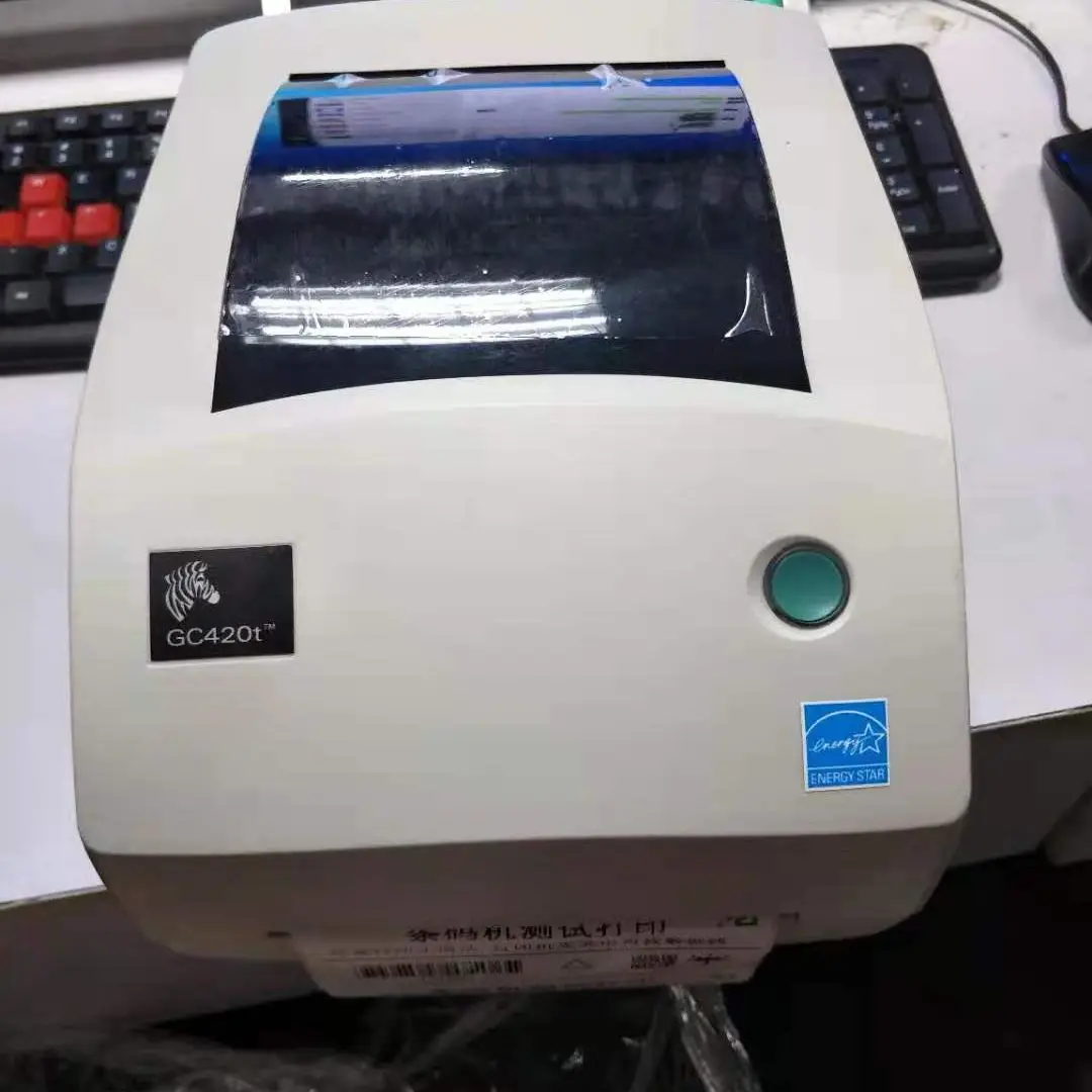 7 Pieces Zebra GC420t Thermal Transfer Desktop Printer Print Width of 4 in USB Serial And Parallel Port Connectivity