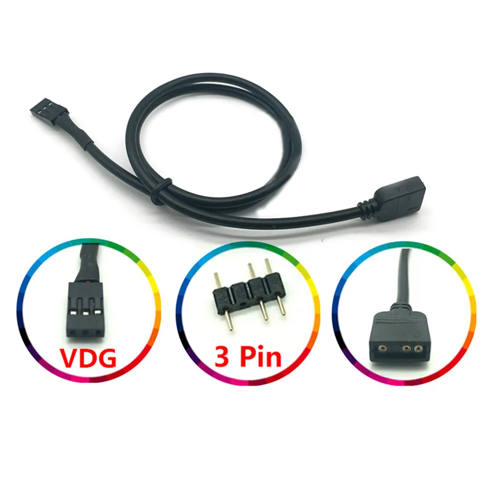 Connettore del cavo della linea di conversione VDG RGB a 3pin 5V per accessori della scheda madre GIGABYTE