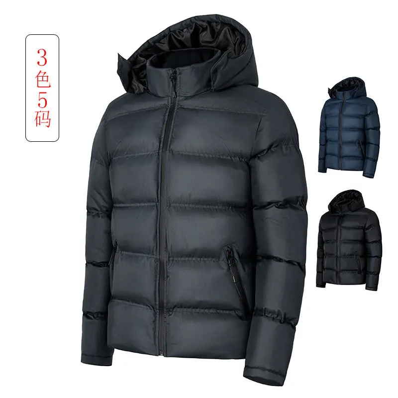 Man Jacket Winter Casual Outwear Windbreaker Jaqueta Masculino Winter Coat Hooded Fashion Overcoats Homme Winter Male Jacket