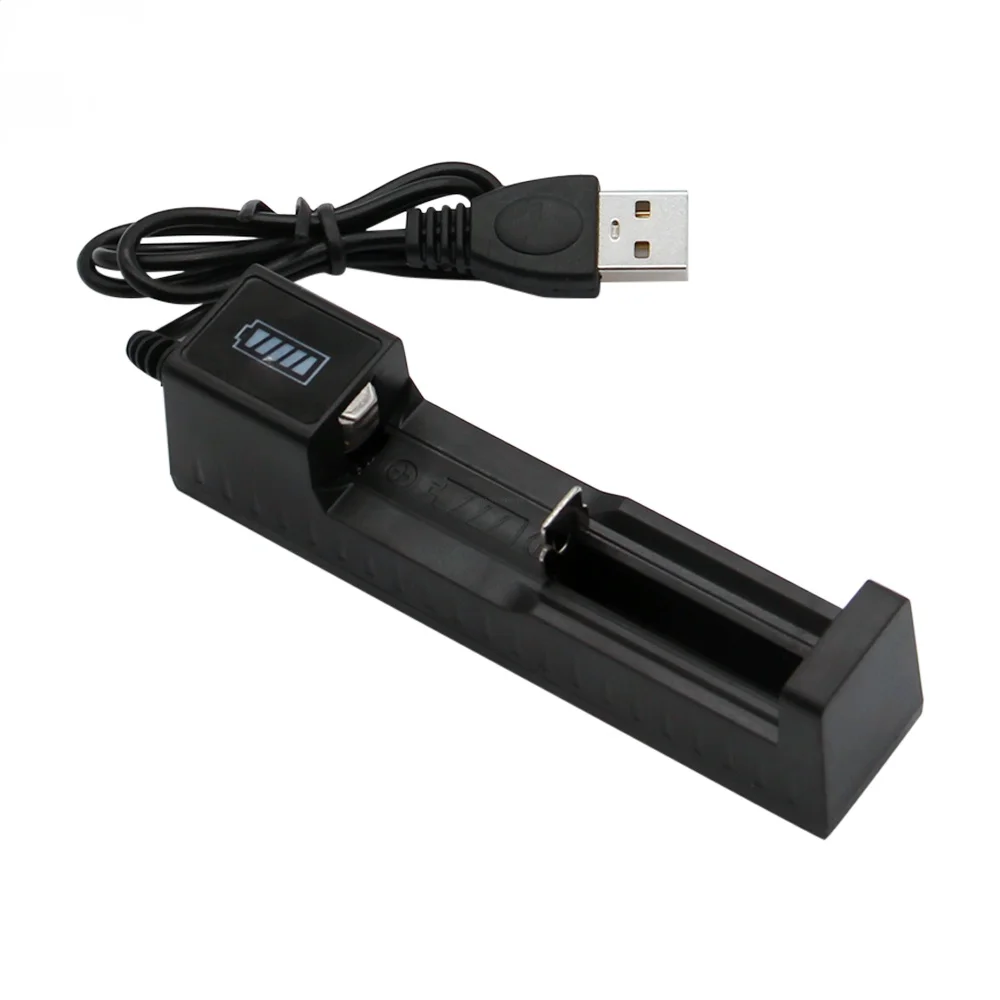 2021 Universal 1/2 Slot Batterie 3,7 V 18650 26650 14500 17670 USB Ladegerät Smart Charge Für Wiederaufladbare Li-Ion NiMH Batterien