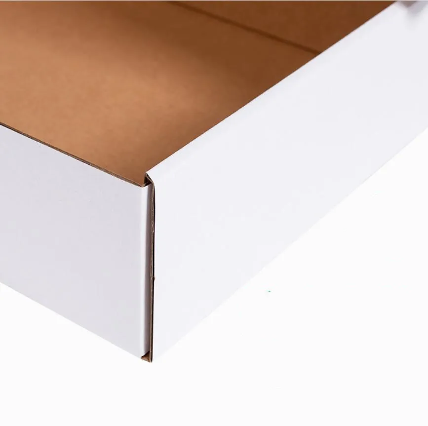 15 teile/los Weiß Papier Karton Box Für Kleine Business Verdicken Verschiffen Box Verpackung Extra Harte 3 schicht Well Karton