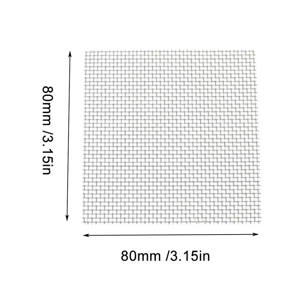 Malla tejida de acero inoxidable para acuario, malla de alambre a prueba de roedores, hoja de malla metálica de 8x8cm, 1mm para agujero de ventilación de aire, 1 unidad