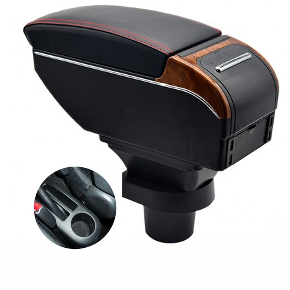 For Toyota Yaris Armrest box Interior Parts Car Armrest box Center Storage box elbow rest with USB