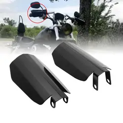 Motorcycle Black Coffin Cut Large Hand Guards Fit For Harley Touring Sportster Dyna FXR's Baggers 2007-Up