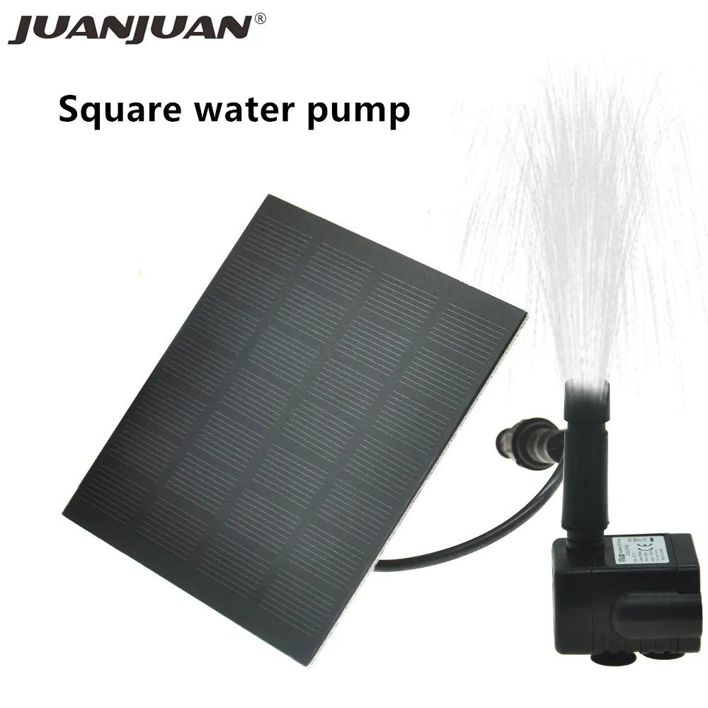 Solar Power Water Pump Fountain Panel Garden Pool Pond Outdoor Solar Panel Fountain Floating Garden Decoration Waterfall 40%off