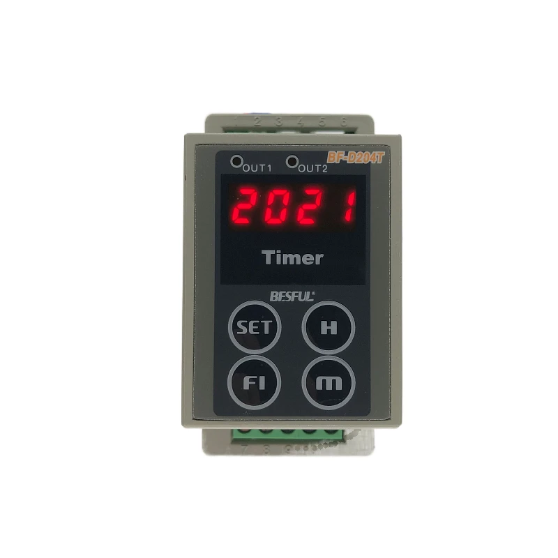 

BESFUL Dual timer BF-D204T timing switch automatic time controller electronic time control switch 220V