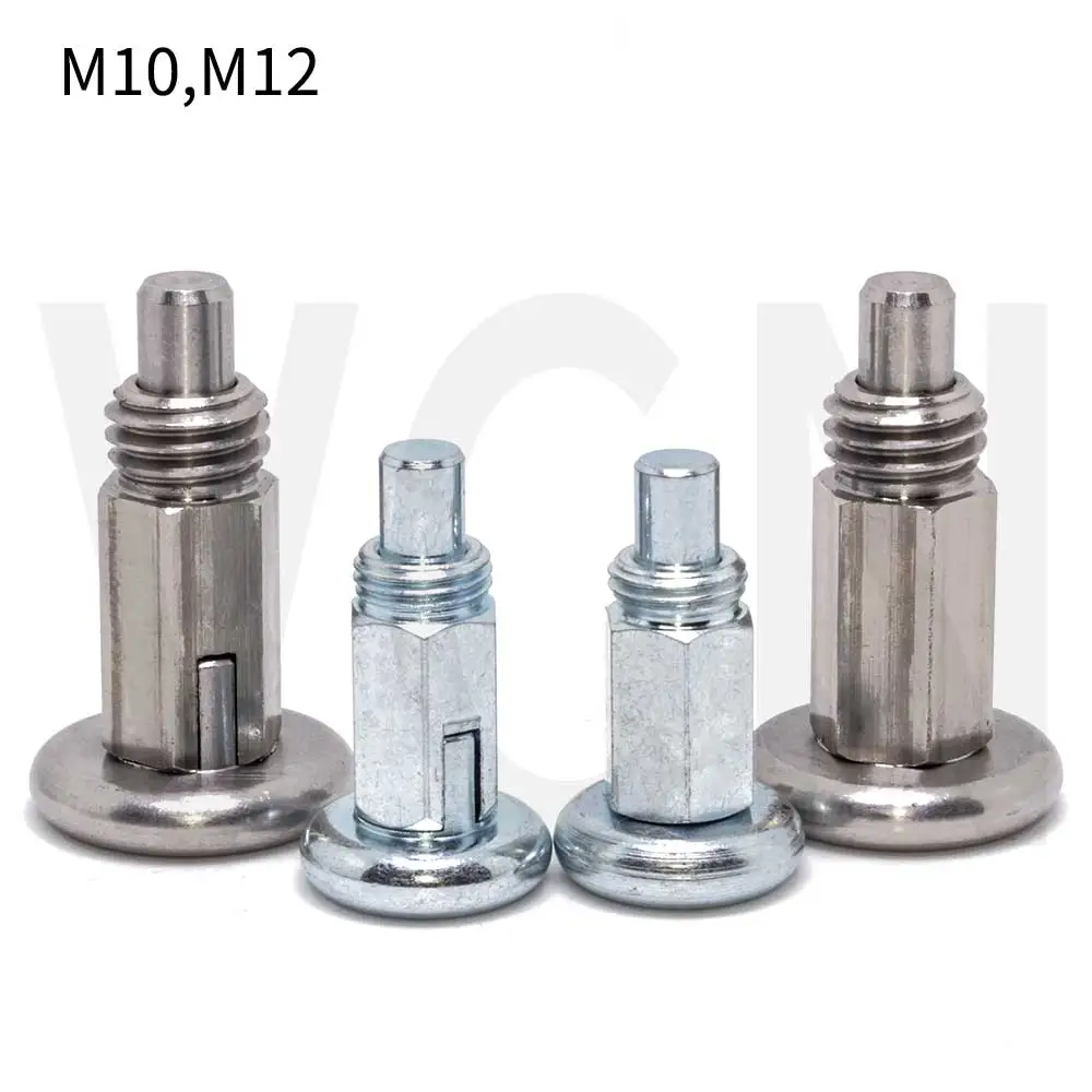 VCN231 Bolts  Index Plungers ,Index bolts,Stainless Steel & Carbon Steel, M10*1  M12*1.75 Without Nut  Metric Thread