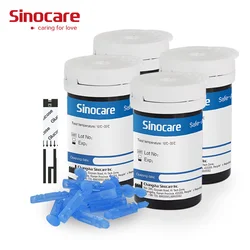 Sinocare Blood Glucose Test Strips Lancets for Diabetes Glucometer Test for Safe-Accu
