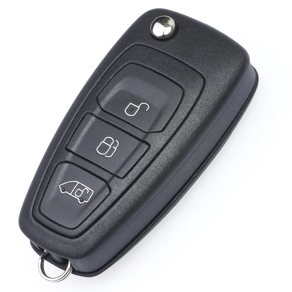 KEYECU BK2T-15K601-AA/ AB/ AC , A2C53435329 Flip Remote Key Fob 434MHz 63+ Chip for Ford Transit /Transit Custom 2014 2015 2016