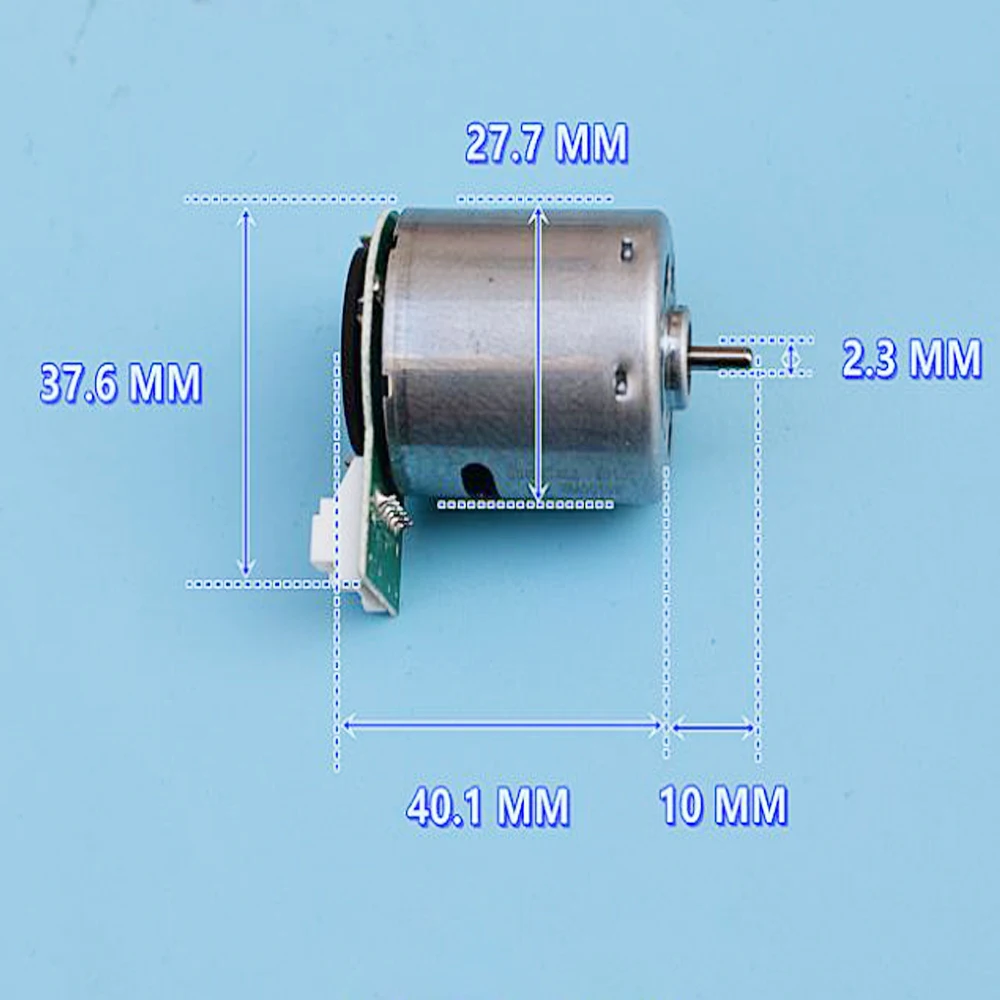 精密モーター365 dc 12v-24v 14.4v 13800rpm,速度測定フィードバック付き,プリンターコピー機用の順方向および逆方向cw ccw