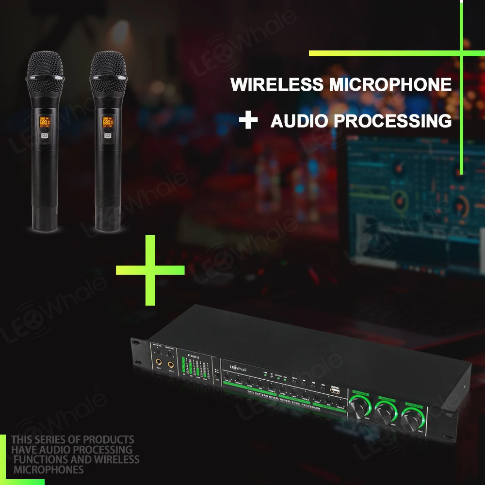 Imagem -04 - Pré-efeitos de Karaoke Ktv Pro Processador de Efeitos de Eco de Áudio Digital Dsp Processador de Áudio com Microfone sem Fio Bluetooth Usb