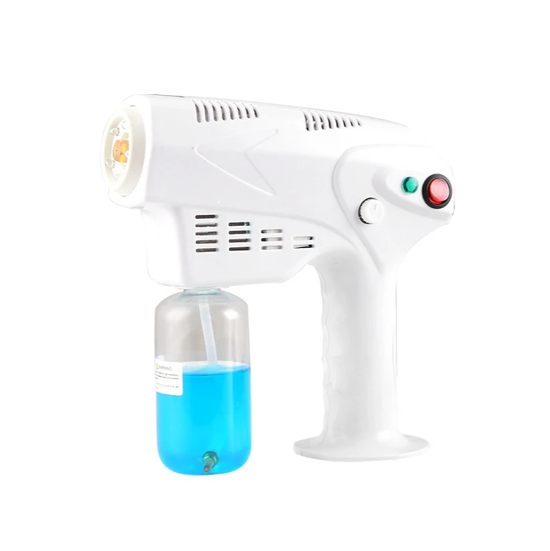 Electric  nano spray gun, handheld household sterilization atomization disinfection machine, blue water replenishing instrumen