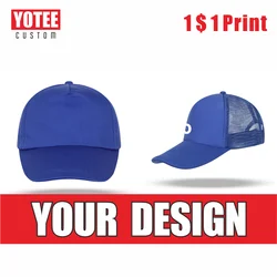 YOTEE mode neue baseball kappe mesh hut lässig hut LOGO anpassung unternehmen gruppe anpassung