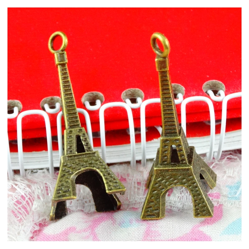 

20PCS 15*15*38MM Antique Bronze Plated Zinc Alloy Tower Charms Pendants Diy Jewelry Accessories