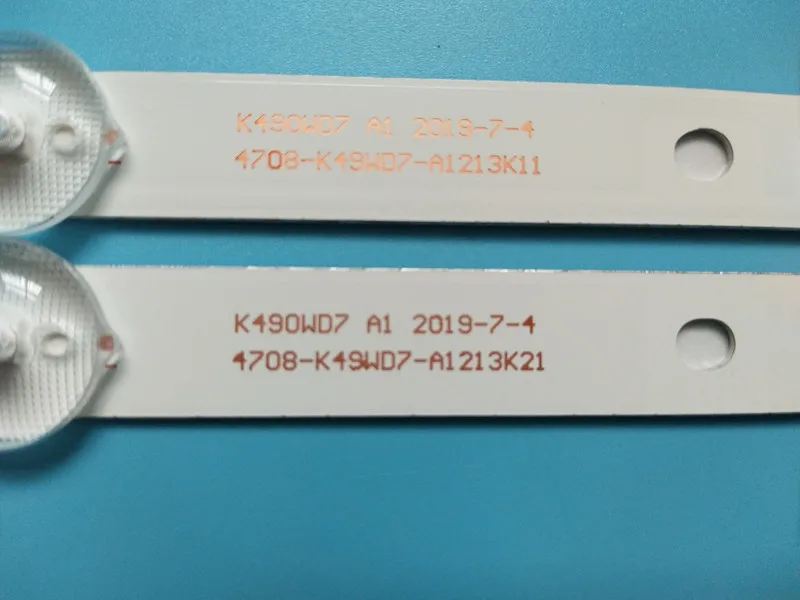 1 مجموعة = 9 قطعة LED قطاع ل P hili s 49 بوصة التلفزيون 49PUF6050/T3 الخلفية K490WD7 A1 4708-K490WD-A2213K01