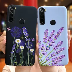 Funda Redmi Note 8 2021 Xiaomi Redmi Note 8 Pro 8T Note8 8 T 8pro 소프트 실리콘 케이스 용 고급 꽃 전화 케이스 뒷면 커버